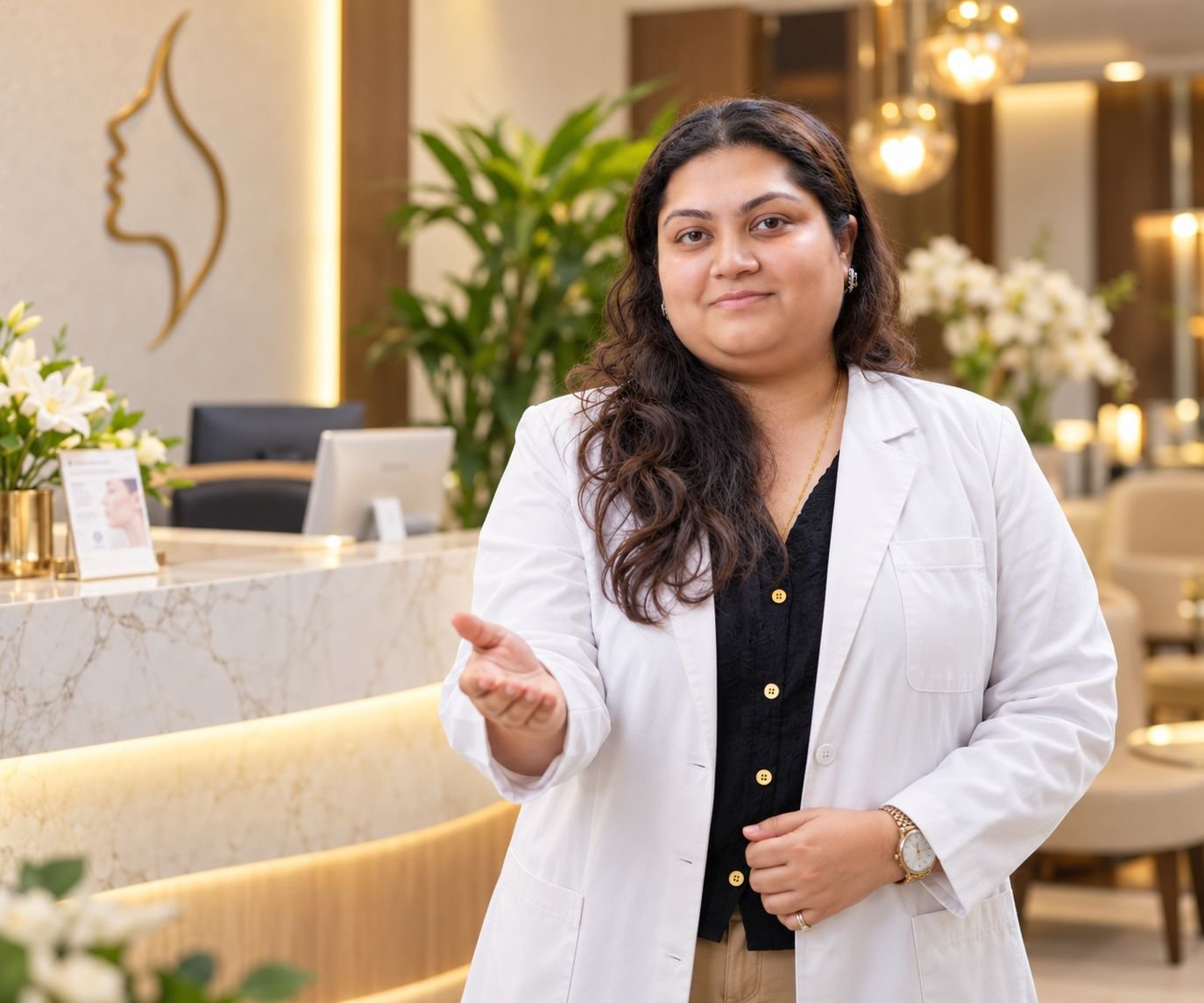 Dr. Swikriti Raniwala, plastic surgeon, at the SWI Infinity clinic in Gurugram